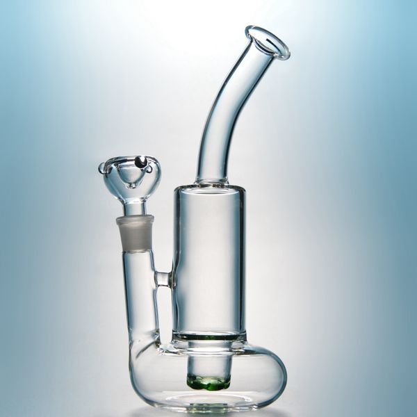 10-Zoll-Glasbongs Tornado Perc Wasserpfeifen 18,8 mm Innengewinde Öl Dab Rigs Cyclone Percs Wasserpfeifen mit Schüssel