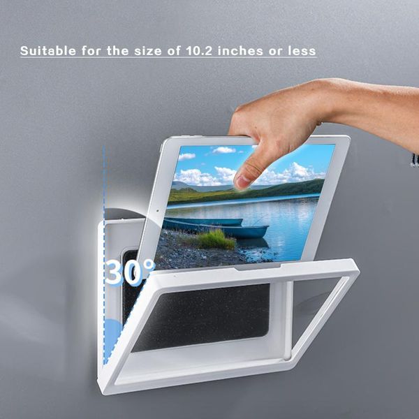 

cell phone mounts & holders universal mobile anti fog holder touch screen self adhesive shelves wall mounted bathroom tablet waterproof case