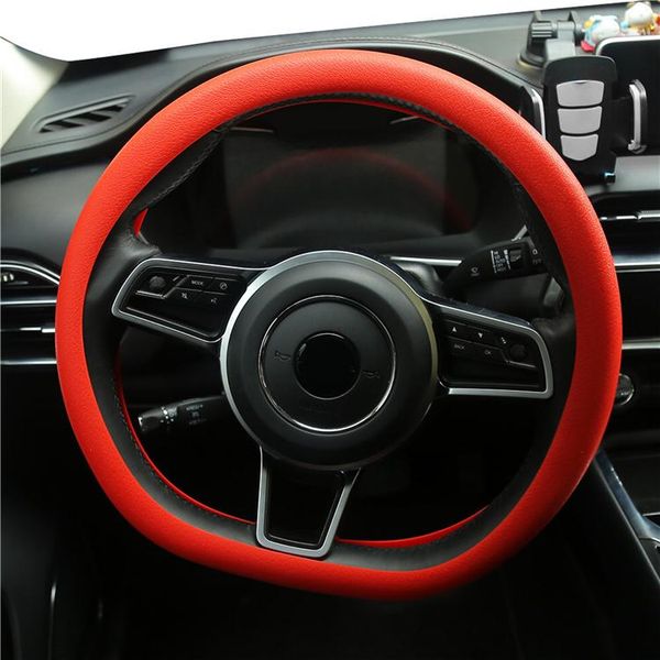 

steering wheel covers waterproof pink silica gel rubber car