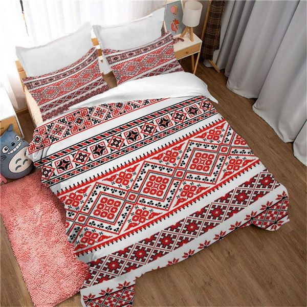 

bedding sets bohe duvet cover 2/3 pieces exotic style set printing microfiber comforter with pillowcase home textile