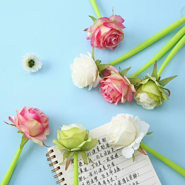 

decorative flowers & wreaths 1pc rose gel pen , flower pen, school office supplier.