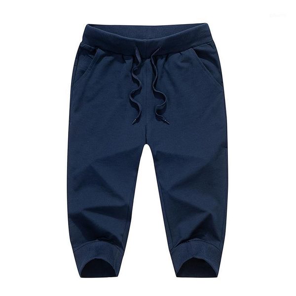 

summer mens jogger shorts sporting men elastic comfortable casual short pants male gray black blue sweatpants men's, White;black