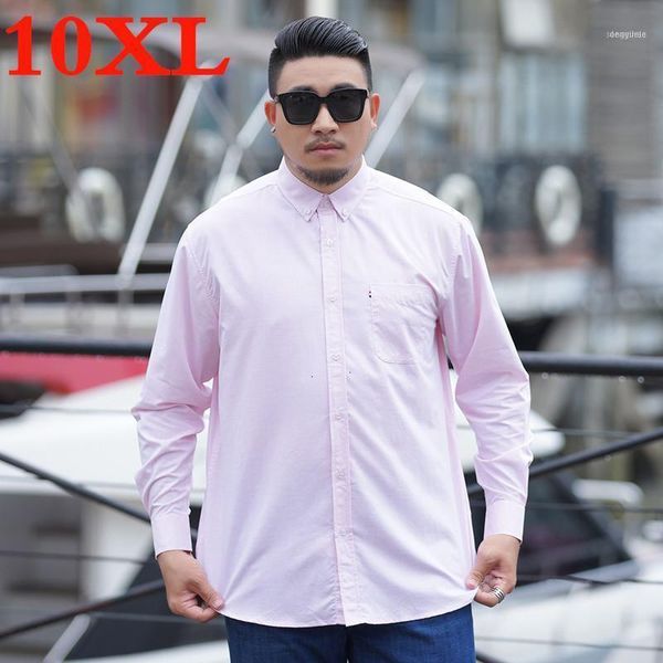 

men's casual shirts plus size 10xl 9xl 8xl 7xl 6xl men loose fit male social brand long sleeve business shirt clothes1, White;black