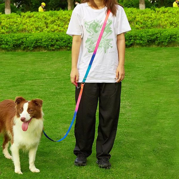 

dog collars & leashes kangfeile nylon pet dogs chain traction rope leads hands diagonally explosion-proof for large