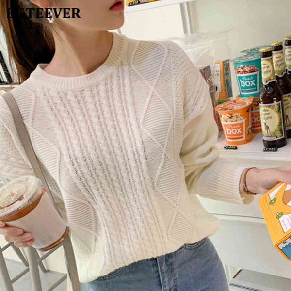 

sweaters casual o-neck argyle twisted women pullover sweaters autumn loose full sleeve white sweater jumpers female knitted 8onh, White;black