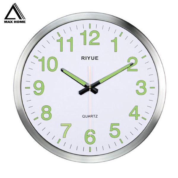 

wall clocks max home luminous clock silent night lights glowing decorative modern design living room bedroom nordic decor