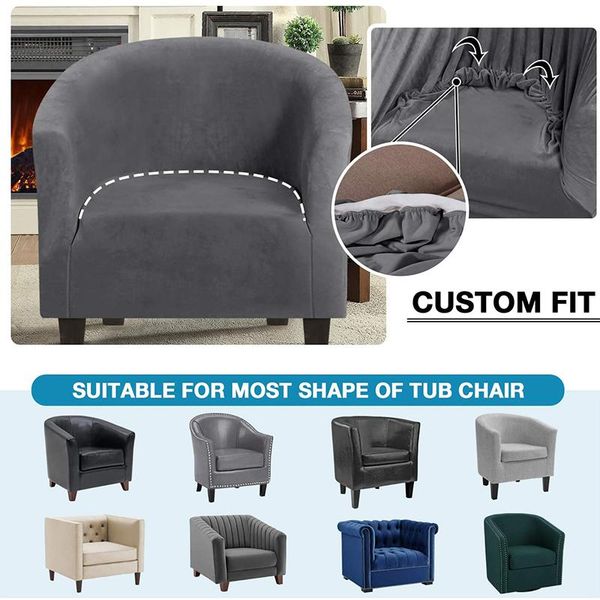 

chair covers spandex elastic cover single sofa simple solid color low protector washable slipcover 1pc