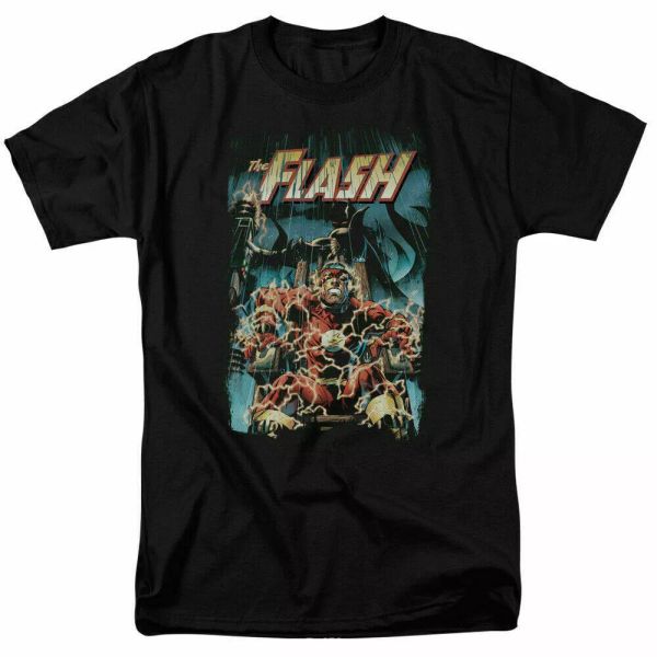 

the flash electric chair t shirt licensed comic book tee black, White;black