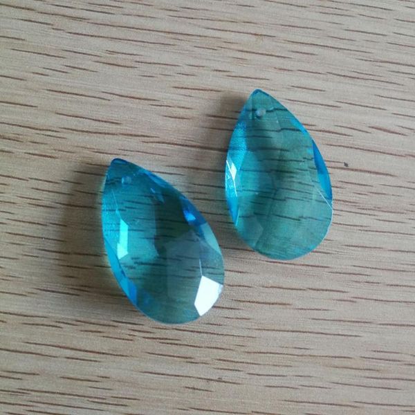 

chandelier crystal aquamarine 38mm 60 pieces glass spare parts pendent used lighting