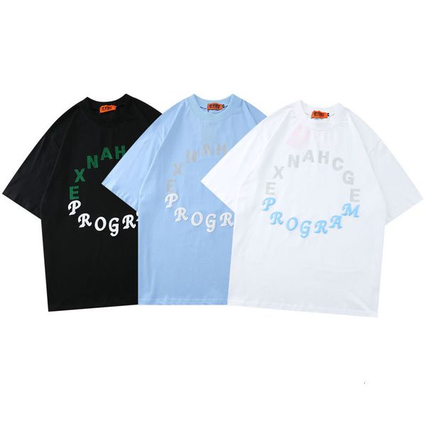 

fashion t shirt impas guochao 21ss short sleeve for men and women, White;black