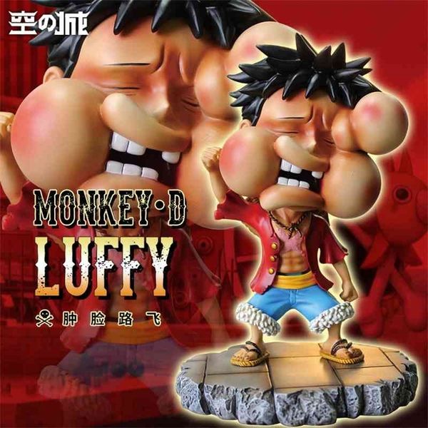 

pirate king q version dolls get beaten 3 generations luffy puffy face boxed office car accessories