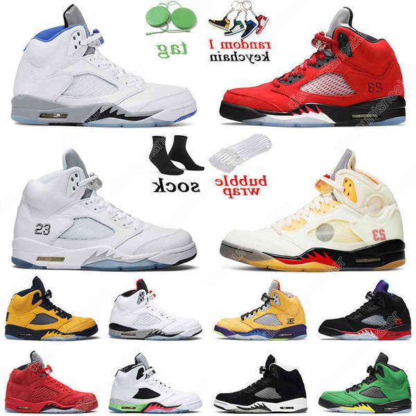 

5 mens basketball shoes sail 5s raging bull stealth fire red metallic white outdoor men trainer