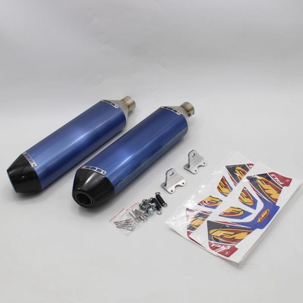 

motorcycle exhaust system 2pcs customized for swm sm500r 2021 slip on pipe muffler left and right side fmf escape moto 45mm tailpipes