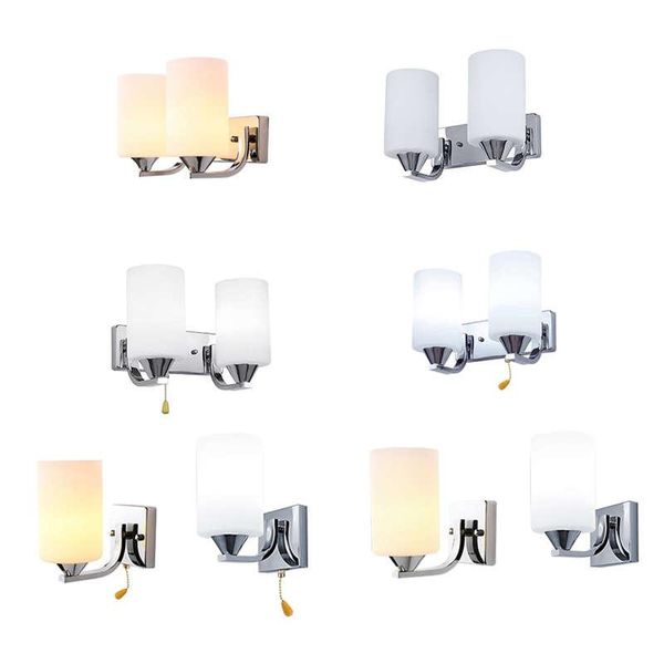 

modern glass led light wall sconce lamp lighting fixture indoor bedroom decor