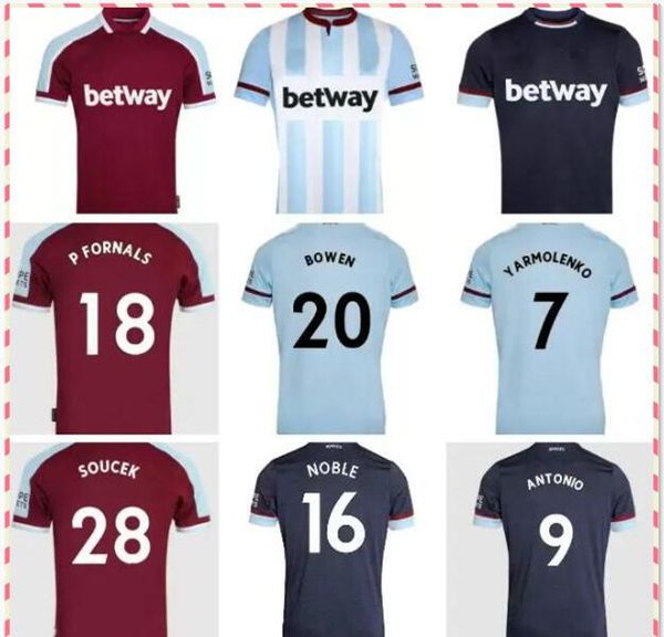 

2021 lanzini lingard home soccer jerseys 2022 black third away antonio f.anderson 125th anniversary football shirts, Black;yellow