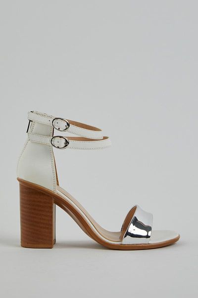 

dress shoes single band high-heeled sandals, Black