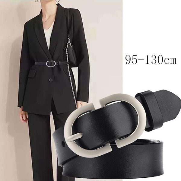 

belts luxury belt for women pin buckle metal adjustable waistband jeans girl fashion lady girdle designer trend, Black;brown
