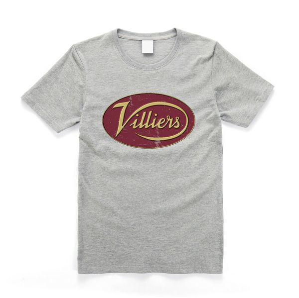 

Vintage Style Villiers Motorcycles Biker T Shirt Grey, White;black
