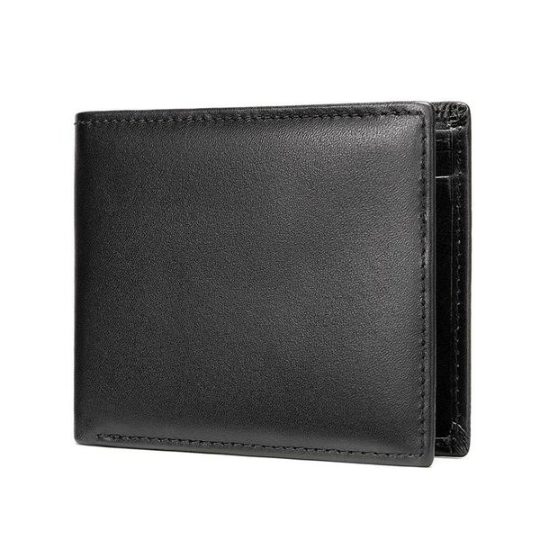 

wallets men cow leather short coin purse hasp design wallet clutch male carteiras driver's license, Red;black