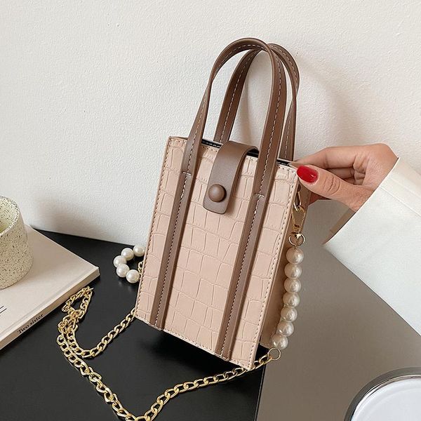 

shoulder bags niche design -selling bag women messenger 2021 handbag tote senior pearl vertical width: 13cm