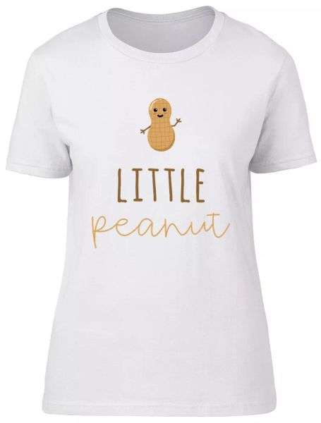 

little peanut ladies womens fitted t-shirt, White;black