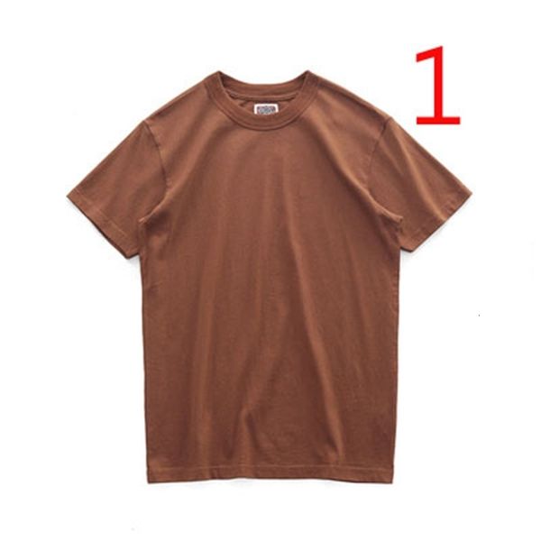 

men's t-shirts solid color t-shirt cotton thick and loose round neck short sleeve wild tide 9sa7, White;black