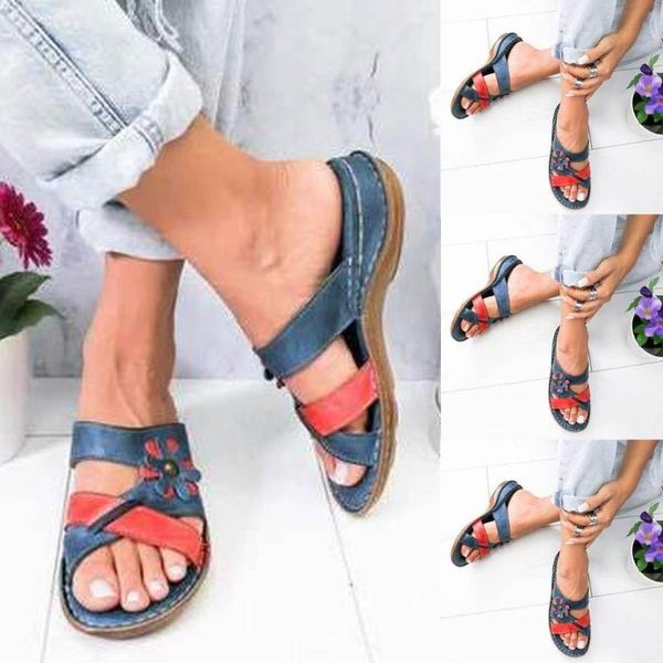 

womens slippers comfy platform sandals shoes summer travel fashion beach chancletas de mujer playa#xb35, Black