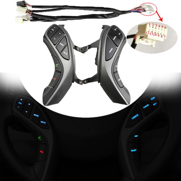 Per Hyundai Elantra 2010-2016 I30 Interruttore multifunzione Pulsante al volante Audio e cruise control