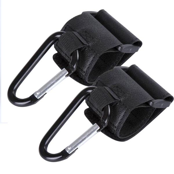 

stroller parts & accessories universal generous straps metal hook useful leather pram hooks for buggy sturdy secure anti slip 2pcs