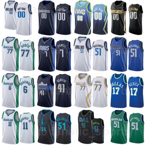 

75th anniversary basketball print tim hardaway jr jersey 11 dorian finney-smith 10 dwight powell 7 luka doncic 77 jalen brunson 13 kristaps, Black;red
