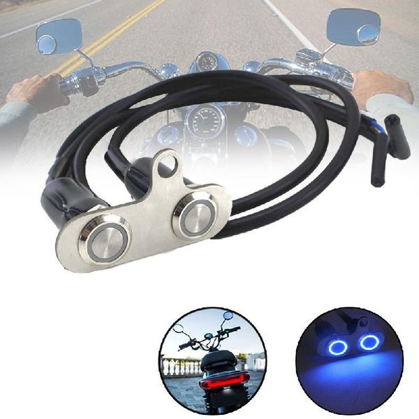 

handlebars 12v waterproof led halo motorcycle handlebar switch double on-off push button