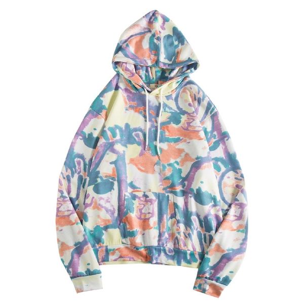 

2020 spring and autumn men's cardigan sweater tie dyed long sleeve hoodie, Black