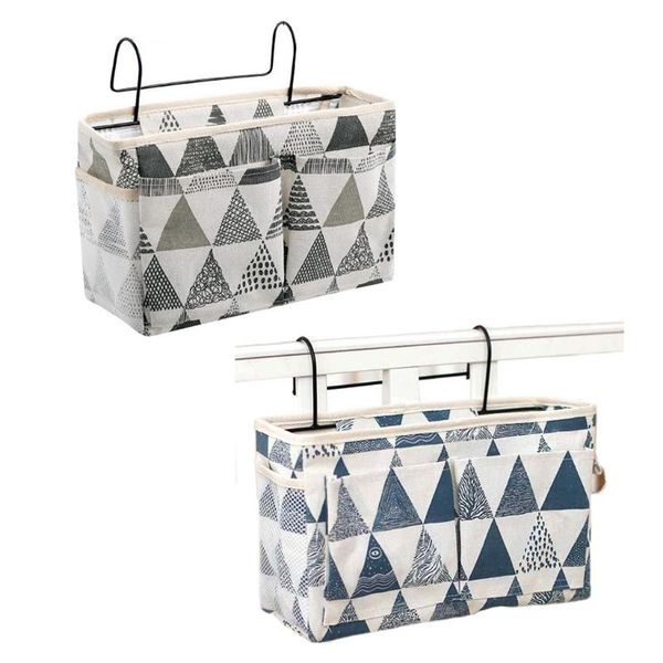 

storage bags minimalist bedside caddy pocket layered hanging organiser large capacity bedroom bed bag for storing