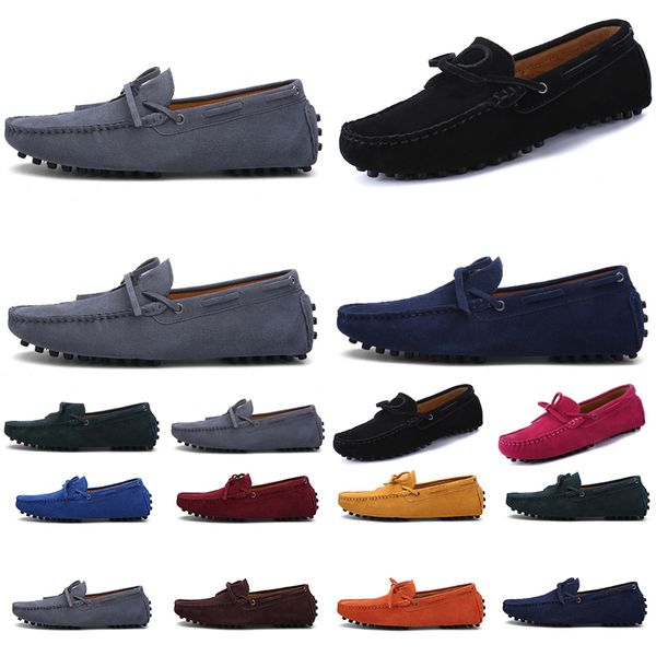 

2021 non-brand men running shoes triple black brown grey purple navy blue mens fashion trainer sneakers outdoor jogging walking