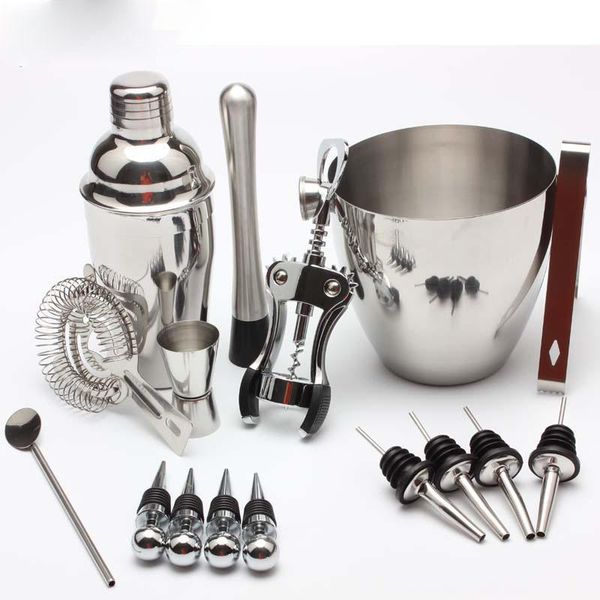 

mixer cocktail set 16 piece ice bucket wine ser clip family bartending tool bar accessories home buckets and coolers