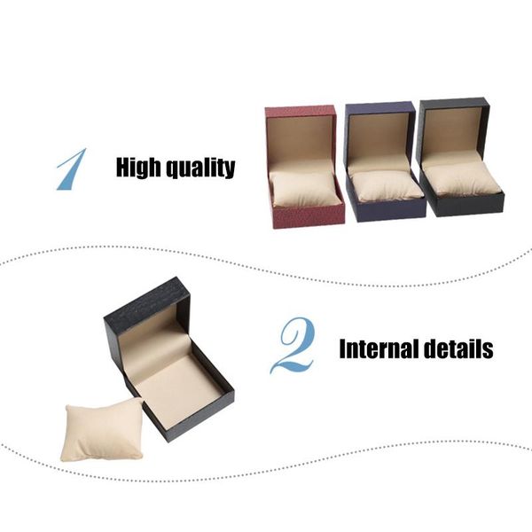 

fashion watch gift box with pillow single materialis cases jewelry bangle bracelet for men women wrap