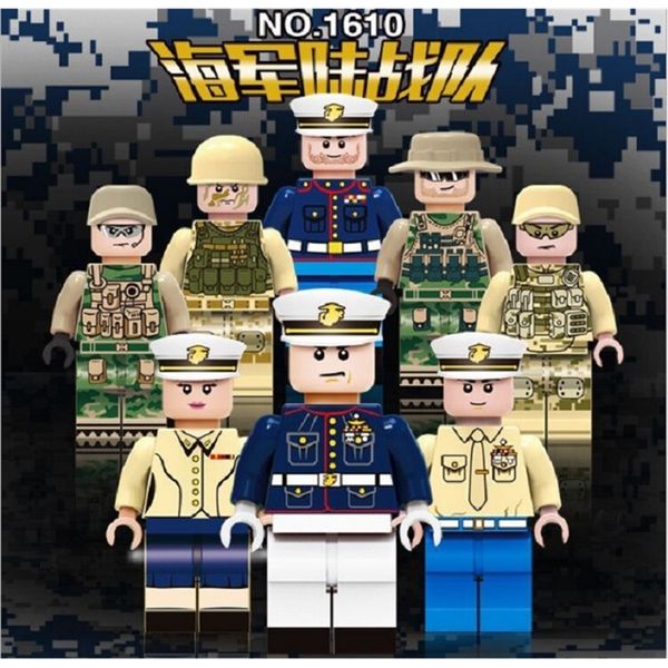 

lego compatible military doll professional weapon police soldier peace elite toy