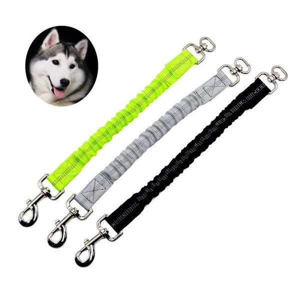 

dog collars & leashes reflective elastic stretch pet lead leash extend rope anti-strain 2.5cm cat traction extension belt for dogs