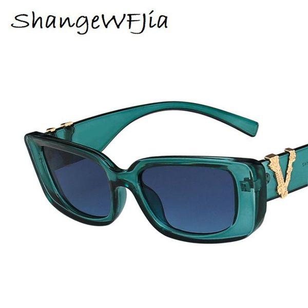 

rectangle brand sunglasses 2021 women vintage classic eyewear men trending sun glasses shades anti-ultraviolet uv400, White;black