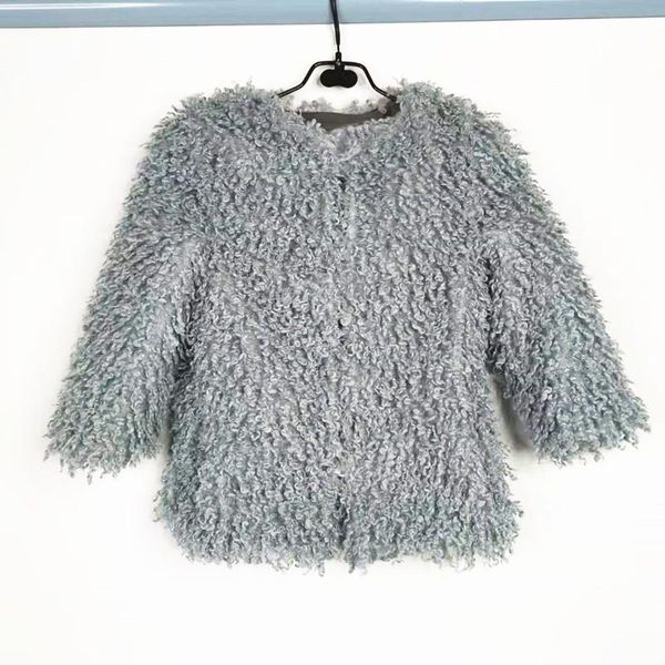 

women's fur & faux winter coat fleece show warm snowsuit mommy and me jacket children's outerwear, Black