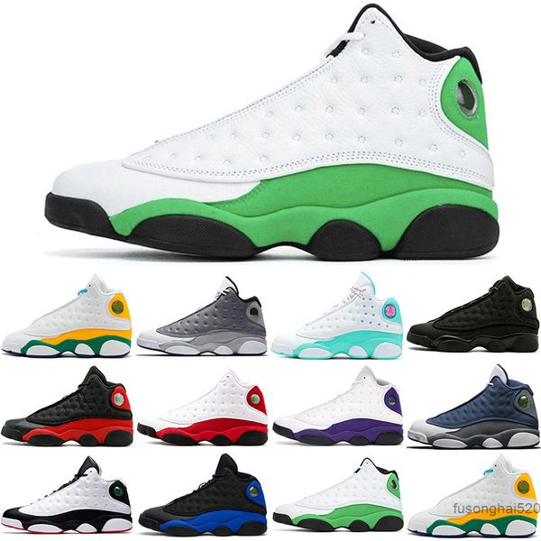 

2022 new wholesale men 13 13s baketball shoes jumpman atmosphere grey aurora green playground hyper royal he got game flint court purple chi