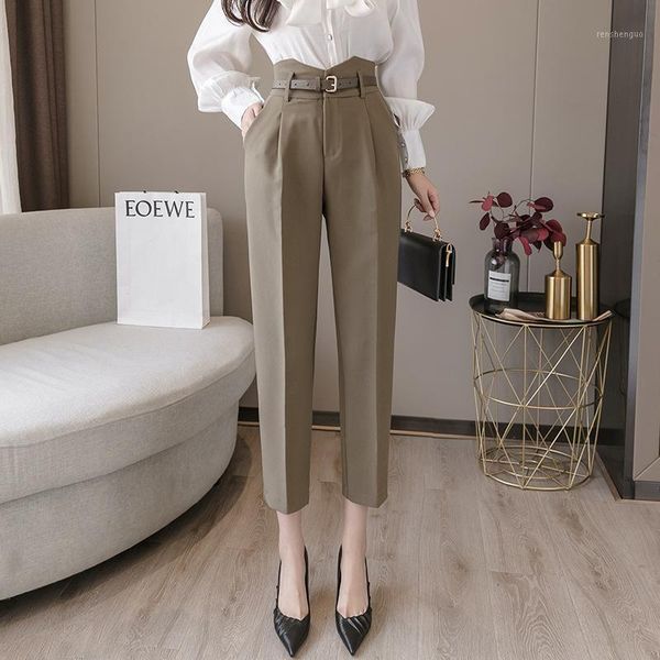 

ms summer trousers drape thin section nine points haroun pants straight turnip casual in the women's & capris, Black;white