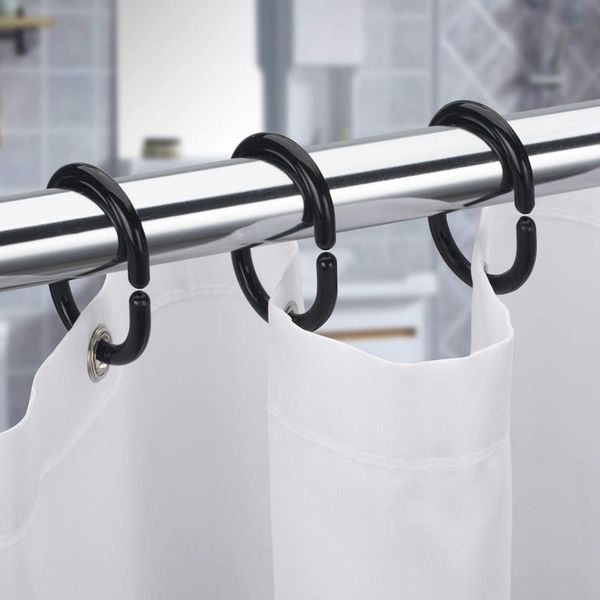 

shower curtain rings plastic hooks for bathroom rod & rails