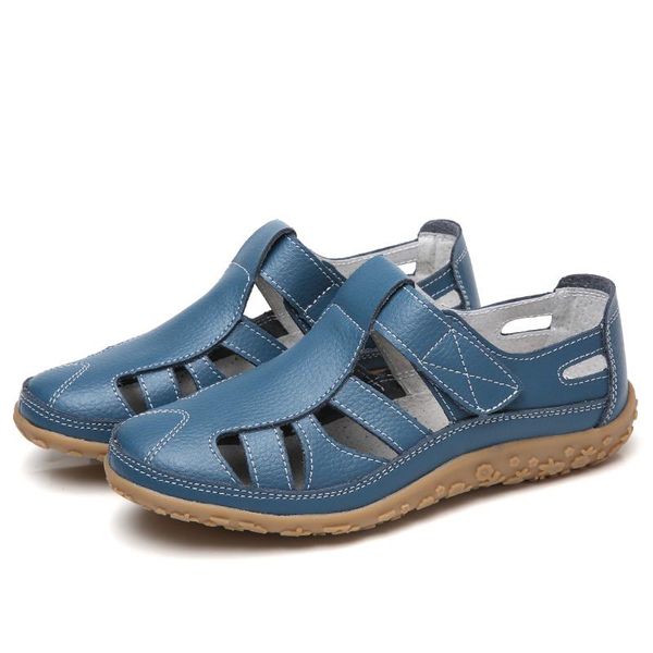 

sandals women summer ladies girls comfortable ankle hollow round toe woman soft beach sole female shoes plus size, Black