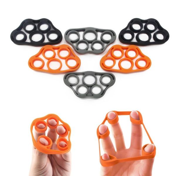 

resistance bands 3pc/lot finger stretcher hand exerciser grip strength wrist exercise trainer 3 color