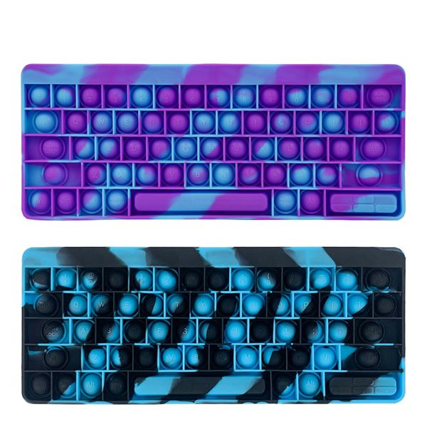 

squeeze silicon keyboard pops sensory bubble toy cellphone straps simple dimples finger push fidget popping game stress anxiety relief early