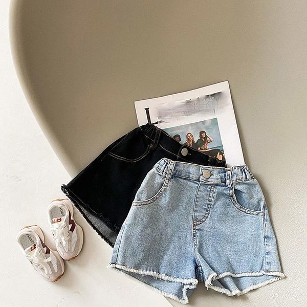 

shorts girls short 2021 summer fashion kids jean boy panties, Black
