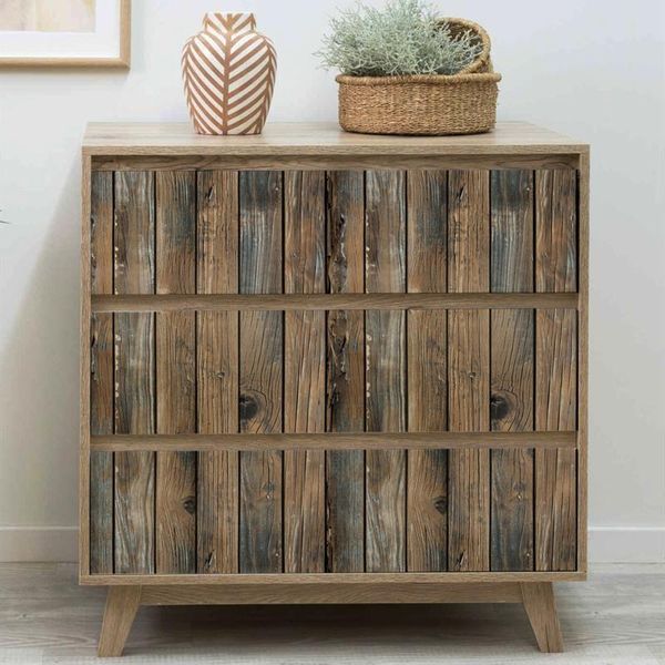 

wallpapers retro faux wood grain peel and stick wallpaper self-adhesive plank roll removable wall covering for restaur