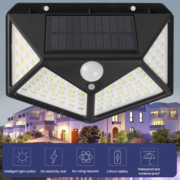 

wall light 600lm high-brightness solar induction lamp three-mode outdoor waterproof street garden courtyard lam lamps