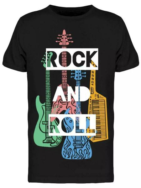 

Rock And Roll Music Instruments Men's Tee -Image by Shutterstock, White;black